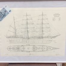 Gorch Fock Segelschiff Segelschulschiff Windjammer Generalplan Decksplan 1